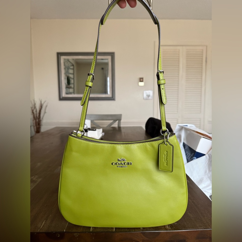 Coach Penelope Shoulder Bag in Yellow Green